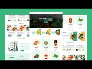 Responsive Grocery Store Website Design Using HTML - CSS - JAVASCRIPT