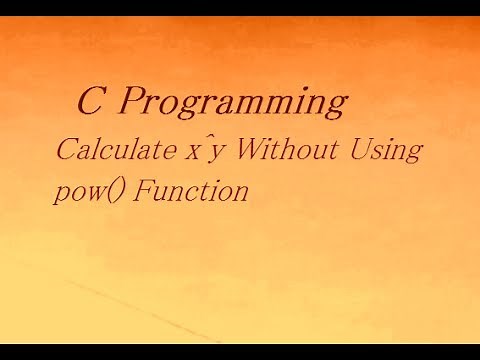 C Program To Calculate x^y Without Using pow() Function