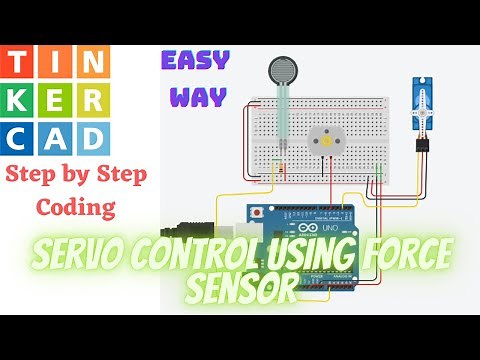 servo motor control using force sensor and Arduino I Force sensor with Arduino