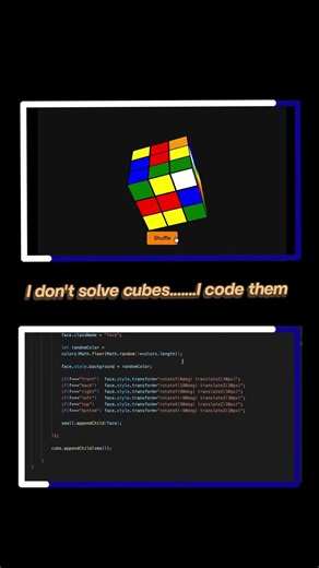 Rubik's cube 😁 #shorts #programming #viralvideo #explorepage ##trending