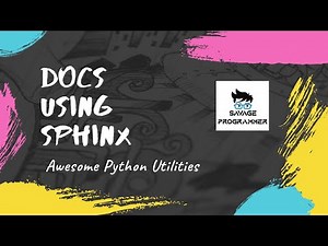 Write Beautiful Documentation for Python Project using Sphinx | Python Documentation | Sphinx Tool