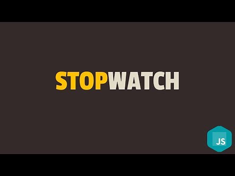 How to Create Stopwatch in Javascript
