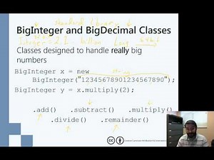 The BigInteger and BigDecimal Java Classes