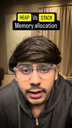 What is stack and heap memory?🤔 #coding #backend #programming #javascript #codingstyle #development