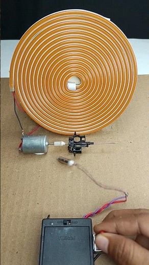 I Powered Neon LEDs Using a Mini Vibration Drone Motor! | #generator #innovation #diy