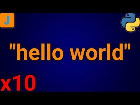 Print Hello World 10 Times In Python (2 Methods)