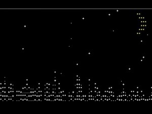 ASCII snow in the terminal with Python and curses.