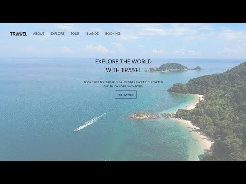 Full Responsive Travel Website Using HTML CSS & JavaScript ✈️