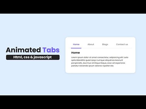 How to create Tabs using HTML, CSS, and JAVASCRIPT