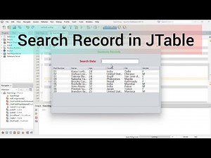 Search data from JTable in Java using JTextField