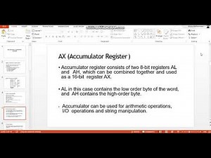 Introduction to assembly language and microprocessors