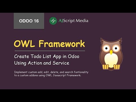 OWL Javascript Framework - Action and Service (Todo List App)
