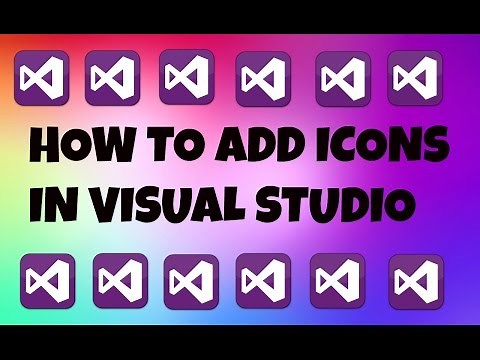 How To Add/Change Icons In Visual Studio