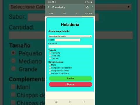 Formularios en la Web con HTML y Javascript - Sistema de Compra y Venta