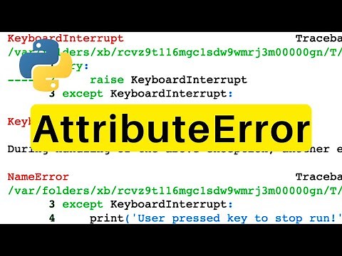 AttributeError | Python | Tutorial