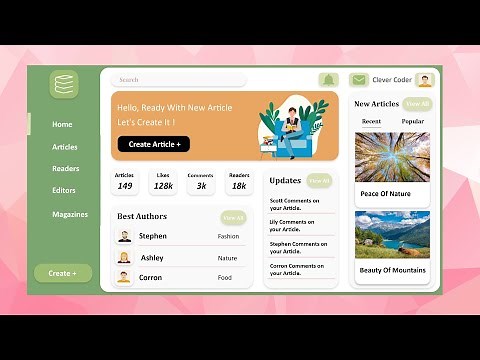 #1 Design Javafx UI Dashboard | Project Dashboard - Intellij