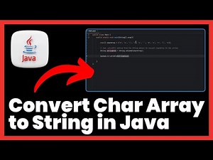 How to Convert Char Array to String in Java | FULL GUIDE
