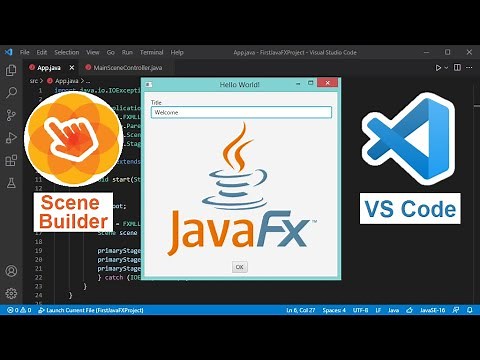 How to setup JavaFX in Visual Studio Code 2021