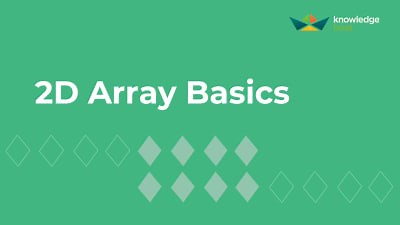 Double Dimensional Array: Declaration, Initialization and Matrix Form