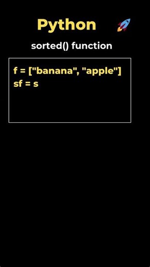 10. Sorting Strings in Python #coding #programming