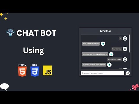 🤖Create ChatBot Using HTML Css And Javascript | ChatBot | Javascript Projects |Becodewala