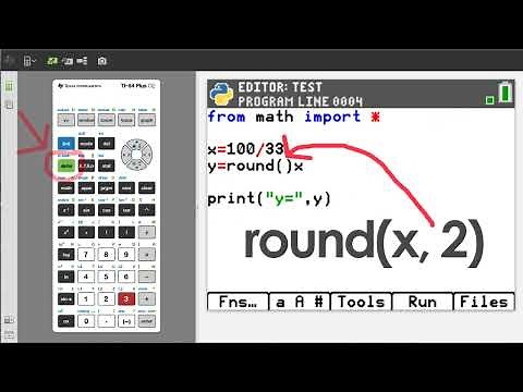 How to Round Numbers in Python on TI 84 Plus CE Python Edition Round Function