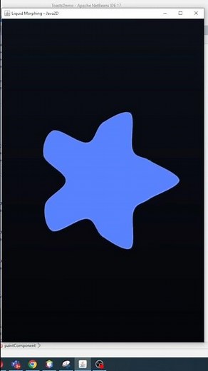 Liquid Morphing Shapes in Java | Bézier Curves + Physics (Java2D Animation) #shorts