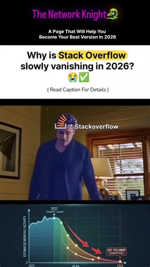 Why Stack Overflow is Vanishing in 2026 📉 #programming #ai
