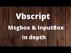 How to use the InputBox and MsgBox functions