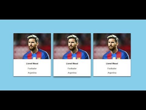 Making card with html and css