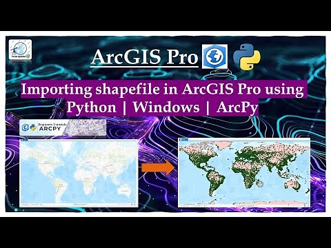 Importing shapefile in ArcGIS Pro using python | Windows | Arc Python Tutorials for Beginners