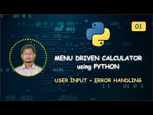 Python Mini Project | Build a Menu-Driven Calculator using Functions, Loop & Try-Except