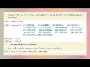How to Append Numbers to the End of an Array in Python Using NumPy
