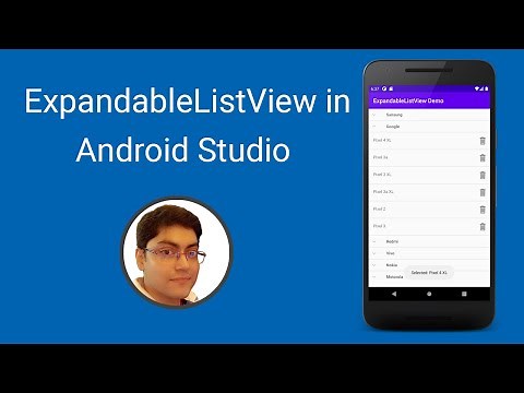 ExpandableListView in Android Studio