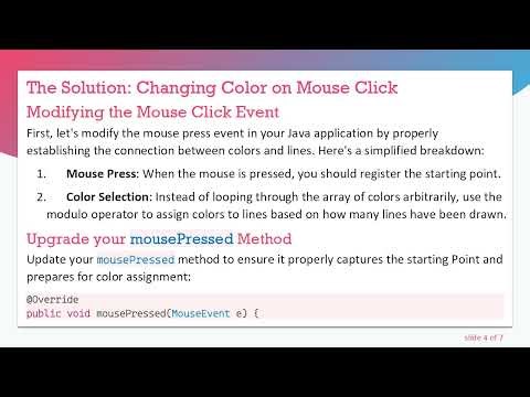 How to Make Color Change When Mouse Clicked in Java: A Step-by-Step Guide to Interactive Graphics