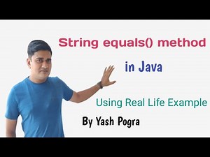 equals method in java | equals() method in java example | Java String equals() method