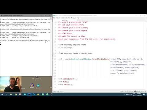 Using Psychopy and Python for Sound Experiments (video 5): Changing sound parameters