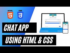 Chat app or message app using HTML and CSS