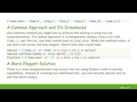 Elegant Sorting of a String List with Numbers in Python