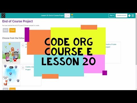 Code.org Course E Lesson 19 End of Course Project - Code org Lesson 20 Answers