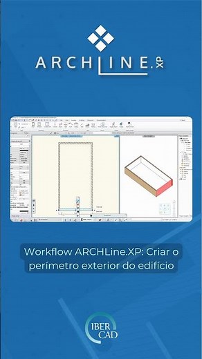 Workflow ARCHLine.XP II. Criar o perímetro exterior do edifício.
