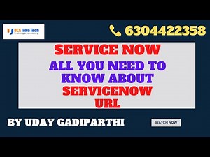ServiceNow URLs explained in details in ServiceNow by Uday Consultancy Services