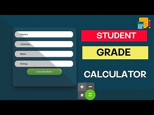 Student Grade Calculator Using HTM CSS and Javascript 🖩| (Grade Calculator in JavaScript)