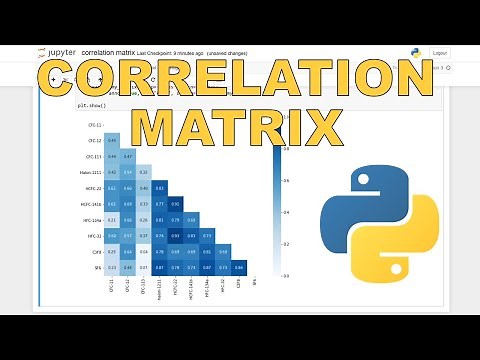 How to make a correlation matrix in python