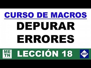 Macros Course | Debugging Errors in Visual Basic | Lesson 18