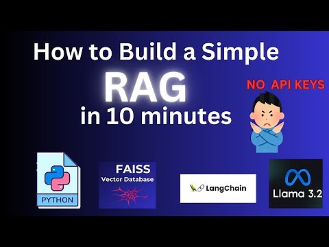 Create Simple RAG based AI Chat bot | Python+LangChain+FAISS Vector Database(No API Keys Needed!)
