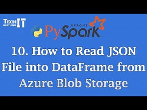 How to Read JSON File into DataFrame from Azure Blob Storage | PySpark Tutorial #pysparktutorial
