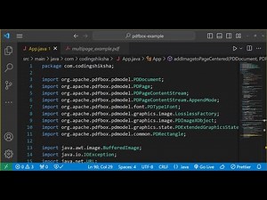 Java Apache PDFBox Tutorial to Create & Modify PDF with Images, Text & Adding Watermarks Full Course