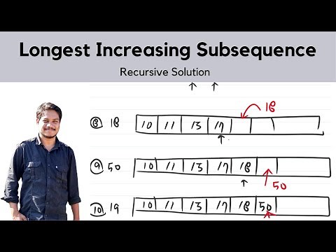 Longest Increasing Subsequence (Recursive)