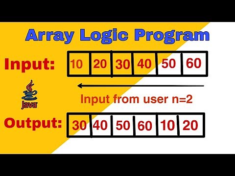 Java Program to left rotate the elements of an array